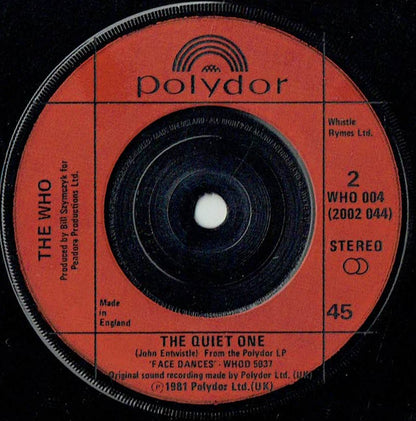 The Who : You Better You Bet (7", Single)