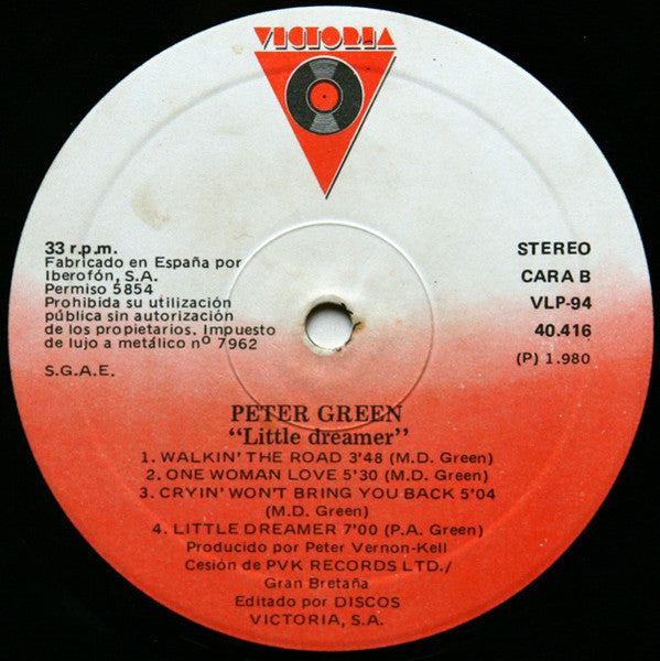 Peter Green (2) : Little Dreamer / Whatcha Gonna Do? (2xLP, Comp)