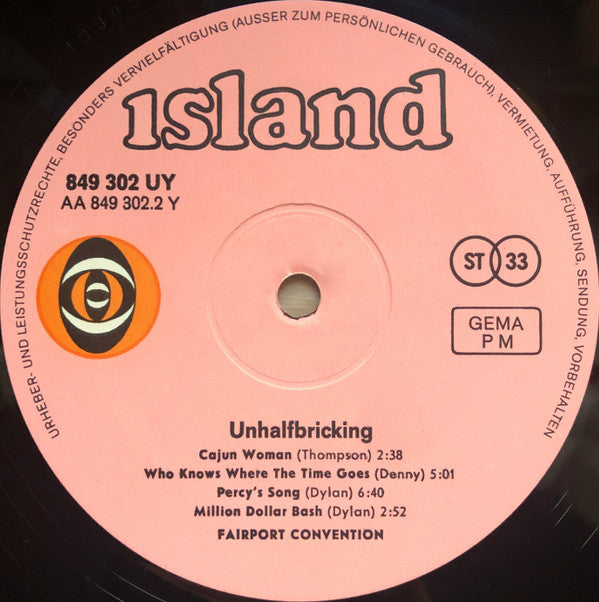 Fairport Convention : Unhalfbricking (LP, Album)