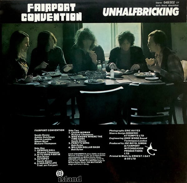 Fairport Convention : Unhalfbricking (LP, Album)