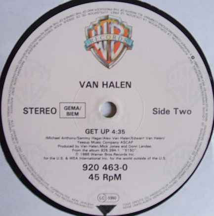 Van Halen : Why Can't This Be Love (E X T E N D E D Mix) / Get Up (12", Maxi)