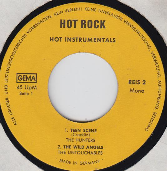 The Hunters, The Untouchables (20), The Mood-Mosaic*, Sounds Inc.* : Hot Instrumentals (7", EP, Unofficial)