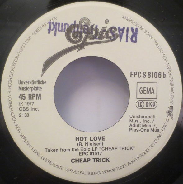 Cheap Trick : Voices (7", Single, Promo)