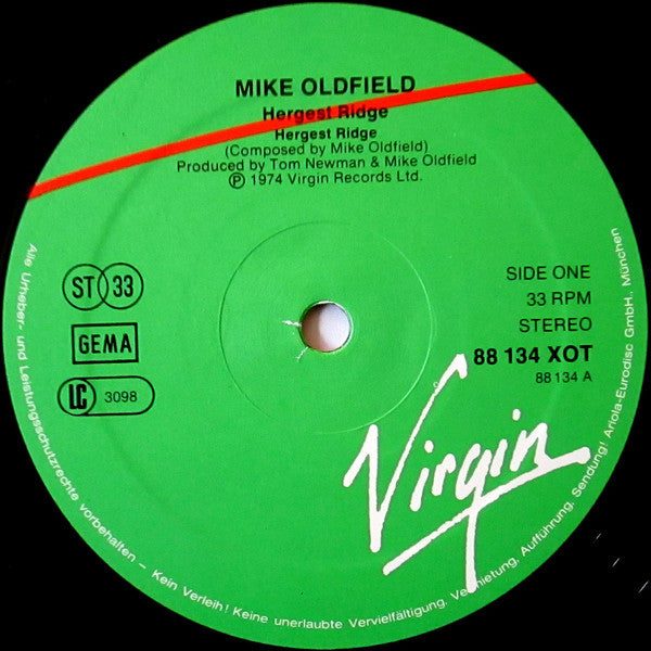 Mike Oldfield : Hergest Ridge (LP, Album, RE, gre)