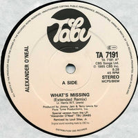 Alexander O'Neal : What's Missing (Extended Remix) (12")
