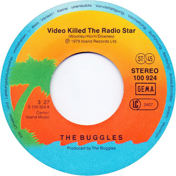 Buggles* : Video Killed The Radio Star (7", Single, Son)