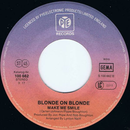 Blonde On Blonde : Whole Lotta Love (7", Single)