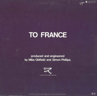 Mike Oldfield Vocals: Maggie Reilly : To France (12")