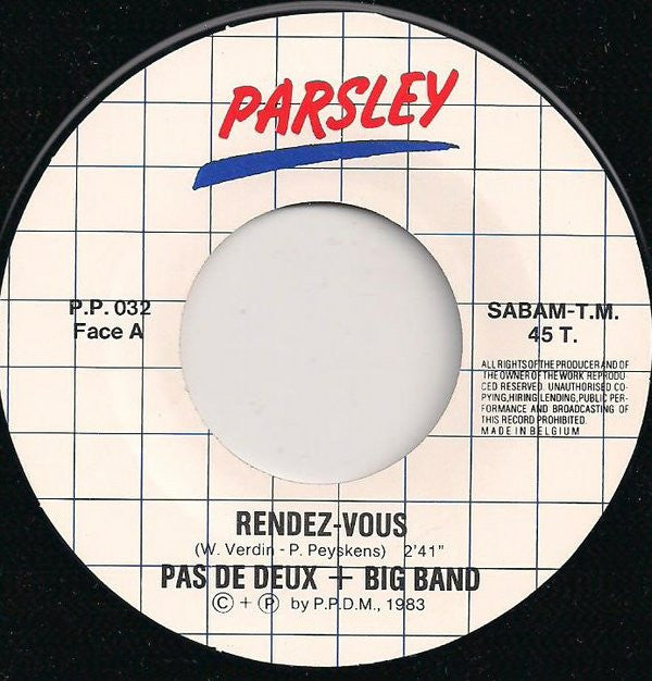 Pas De Deux : Rendez-Vous (7", Single)