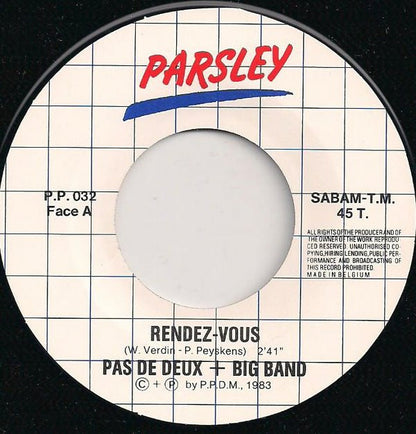 Pas De Deux : Rendez-Vous (7", Single)