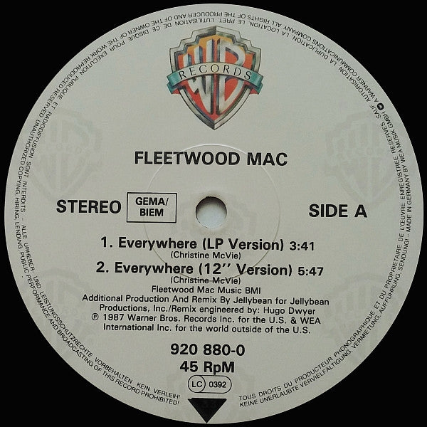 Fleetwood Mac : Everywhere (12")