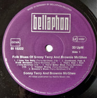 Sonny Terry & Brownie McGhee : Folk Blues Of Sonny Terry & Brownie McGhee (LP, Album)