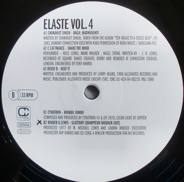 Various : Elaste Volume 04 - Meta-Disco And Proto-House (2xLP, Comp)