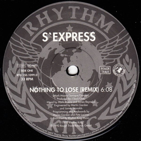 S'Express : Nothing To Lose (Remix) (12")