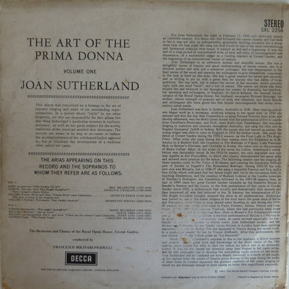 Joan Sutherland, Francesco Molinari-Pradelli, Chorus Of The Royal Opera House, Covent Garden, Orchestra Of The Royal Opera House, Covent Garden : The Art Of The Prima Donna. Vol. 1 (LP)