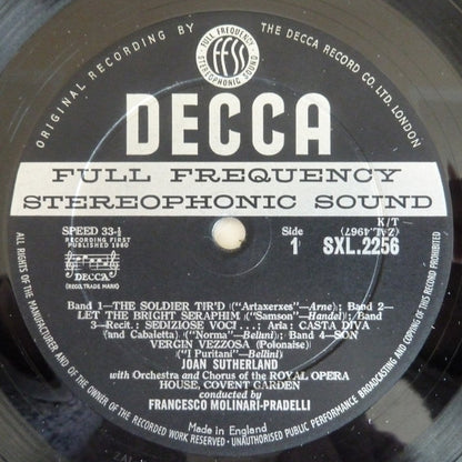 Joan Sutherland, Francesco Molinari-Pradelli, Chorus Of The Royal Opera House, Covent Garden, Orchestra Of The Royal Opera House, Covent Garden : The Art Of The Prima Donna. Vol. 1 (LP)