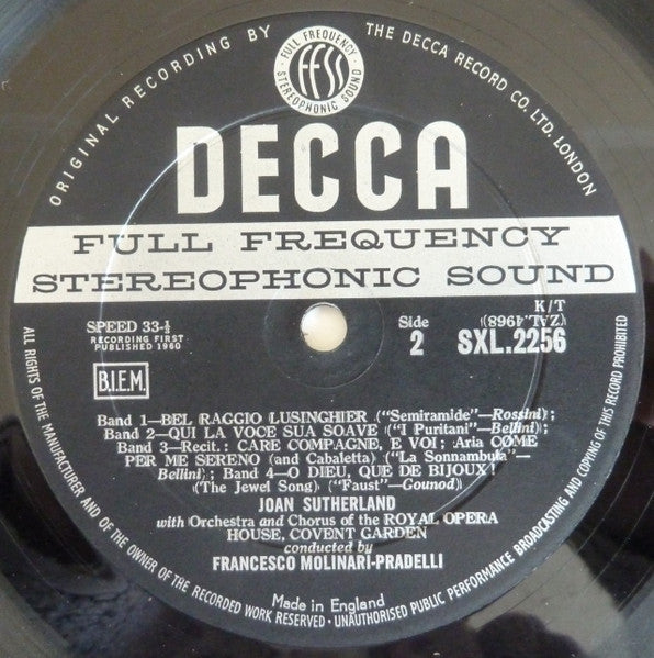 Joan Sutherland, Francesco Molinari-Pradelli, Chorus Of The Royal Opera House, Covent Garden, Orchestra Of The Royal Opera House, Covent Garden : The Art Of The Prima Donna. Vol. 1 (LP)