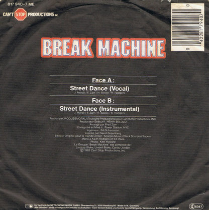 Break Machine : Street Dance (7", Single)