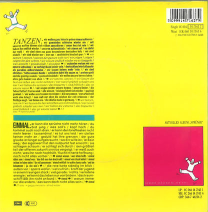 Herbert Grönemeyer : Tanzen / Einmal (7", Single)