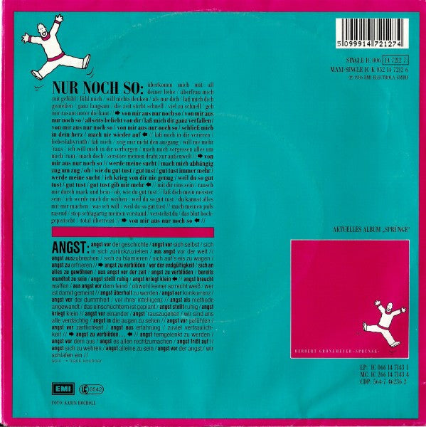 Herbert Grönemeyer : Nur Noch So (Remix) (7", Single)