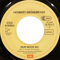 Herbert Grönemeyer : Nur Noch So (Remix) (7", Single)