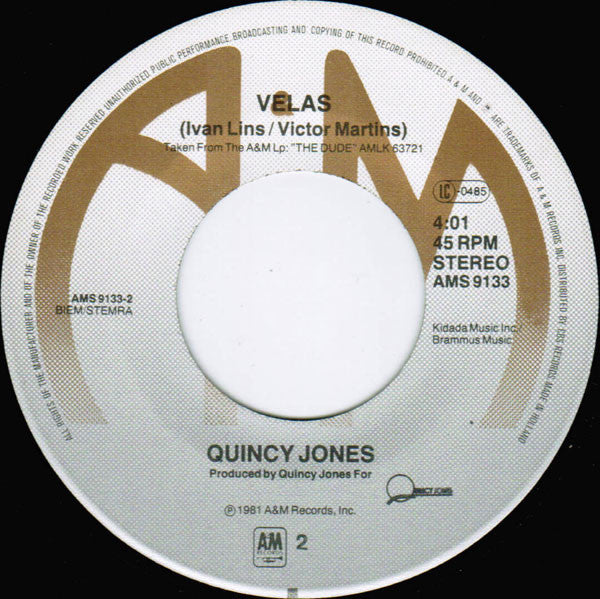 Quincy Jones : Razzamatazz (7", Single)