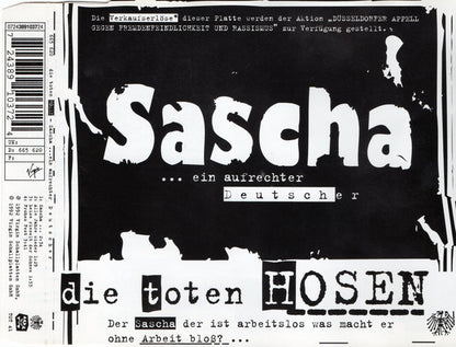 Die Toten Hosen : Sascha ... Ein Aufrechter Deutscher (CD, Single)