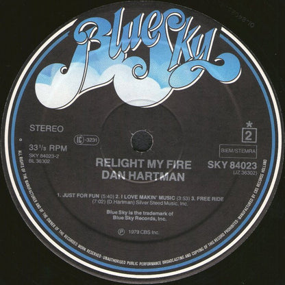 Dan Hartman : Relight My Fire (LP, Album)