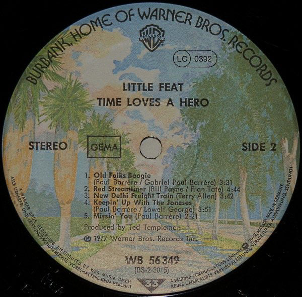 Little Feat : Time Loves A Hero (LP, Album)