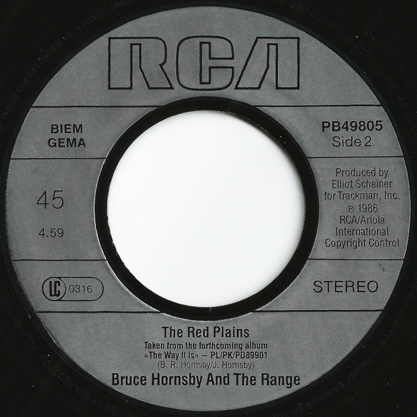 Bruce Hornsby And The Range : The Way It Is (7", Single)