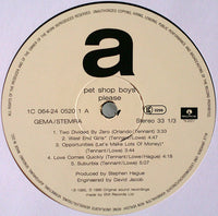 Pet Shop Boys : Please (LP, Album)