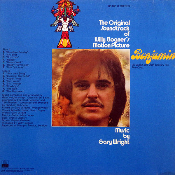 Gary Wright : Benjamin (The Original Soundtrack Of Willy Bogner's Motion Picture) (LP, Album)
