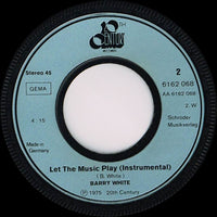 Barry White : Let The Music Play (7", Single)
