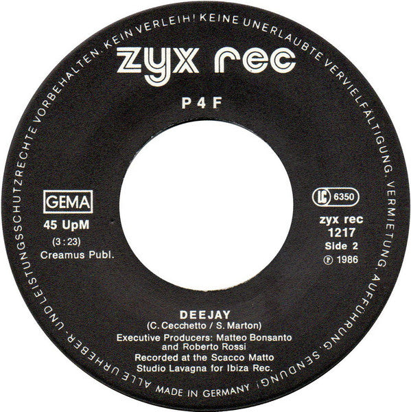 P4F : P.Machinery Medley With Relax (7", Single)