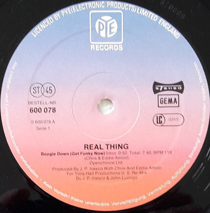 Real Thing* : Boogie Down (Get Funky Now) (12")