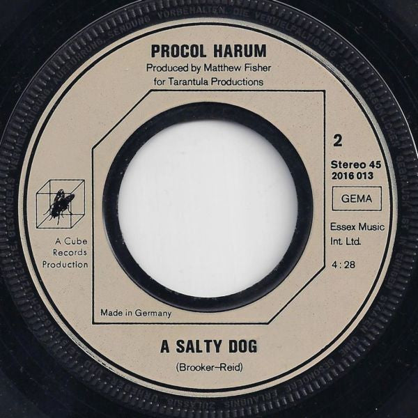 Procol Harum : A Whiter Shade Of Pale / A Salty Dog (7", Single)