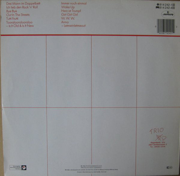Trio : Bye Bye (LP, Album, 1st)