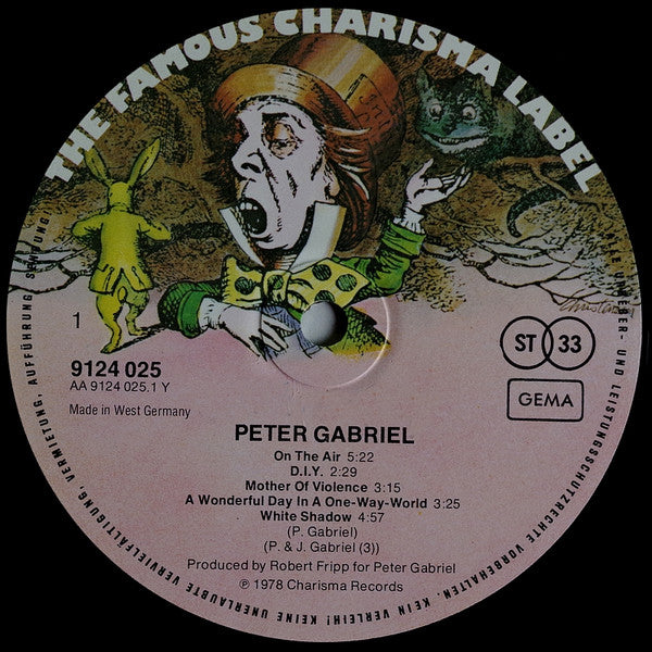 Peter Gabriel : Peter Gabriel (LP, Album)