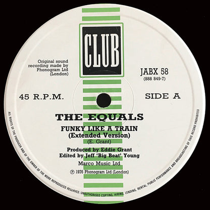 The Equals : Funky Like A Train (12")