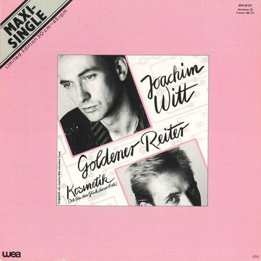 Joachim Witt : Goldener Reiter / Kosmetik (Ich Bin Das Glück Dieser Erde) (12", Maxi, Ltd, GEM)