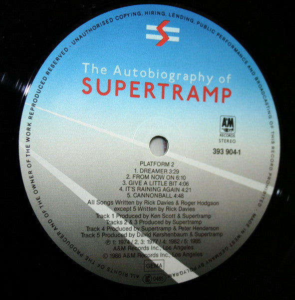 Supertramp : The Autobiography Of Supertramp (LP, Comp)