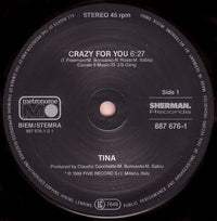 Tina : Crazy For You (12", Maxi)