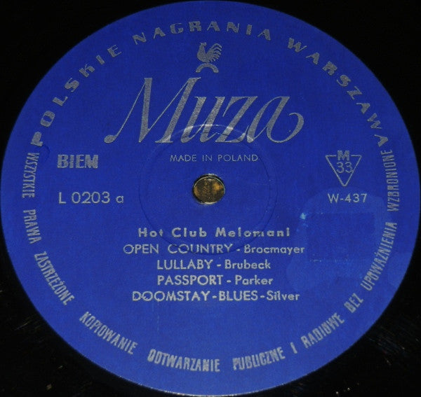 Hot Club "Melomani", American Jazz Group : Hot Club Melomani / American Jazz Group (10", Mono, RE)