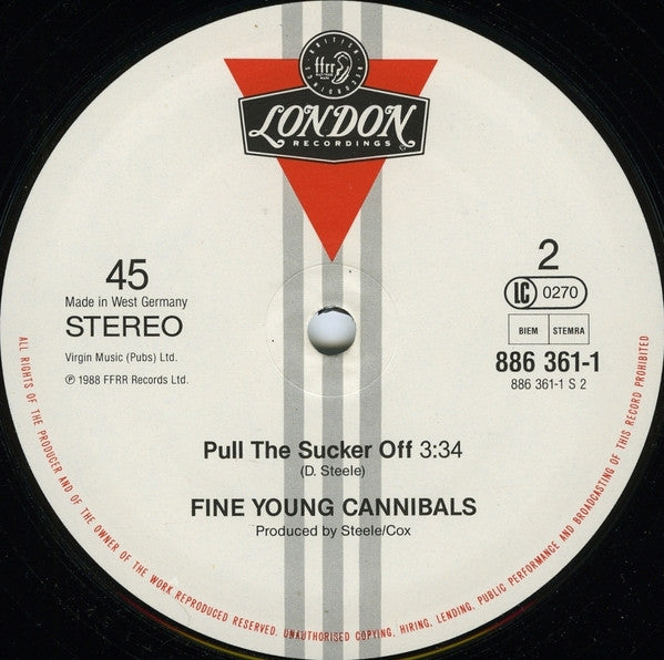 Fine Young Cannibals : She Drives Me Crazy (12", Maxi, Red)