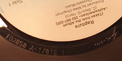 Blondie : Rapture (7", Single)