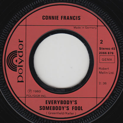 Connie Francis : Stupid Cupid (7", Single)