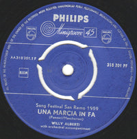 Willy Alberti : Una Marcia In Fa (7")