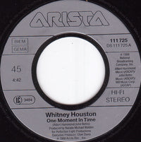Whitney Houston : One Moment In Time (7", Single)