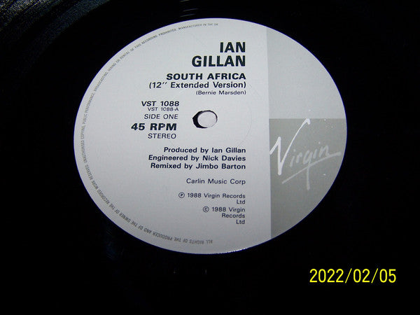 Ian Gillan : South Africa (12")