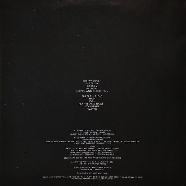 P J Harvey* : Dry (LP, Album)